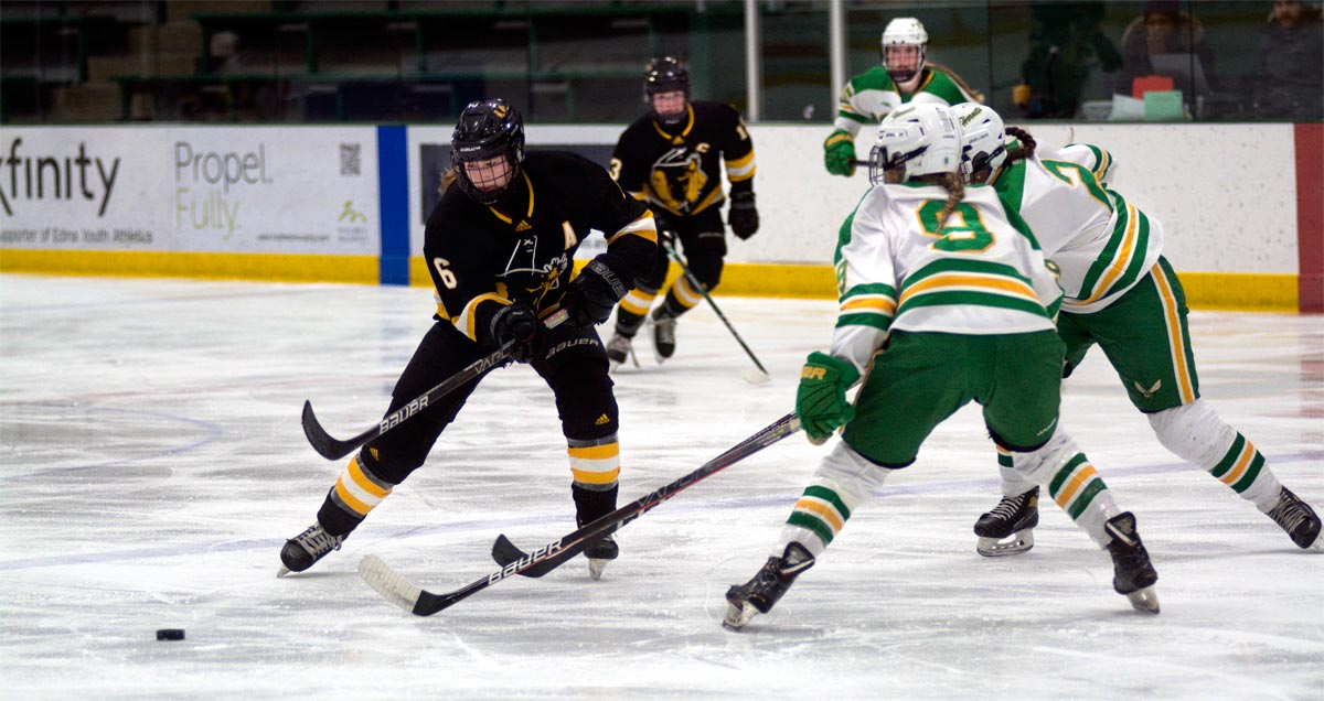 Warroad senior forward Rylee Bartz is part of the top scoring line in the state.