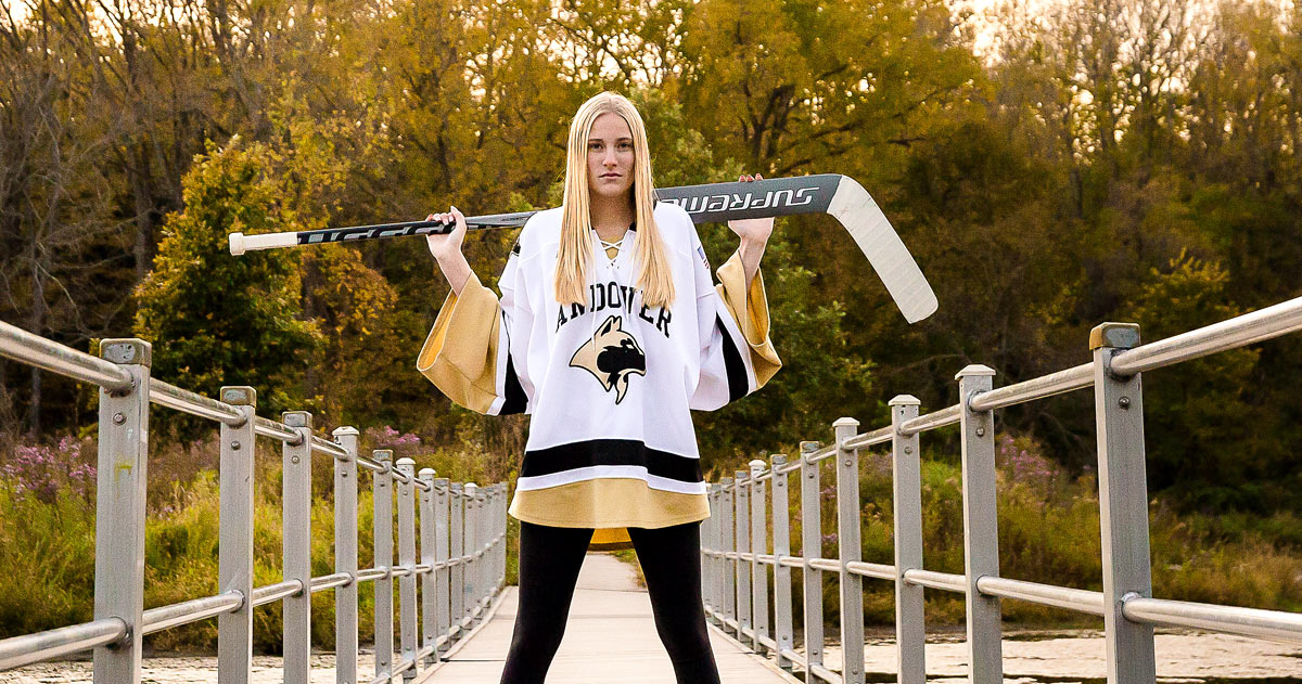 Andover goaltender Courtney Stagman and her teammates are ready to defend their state championship.