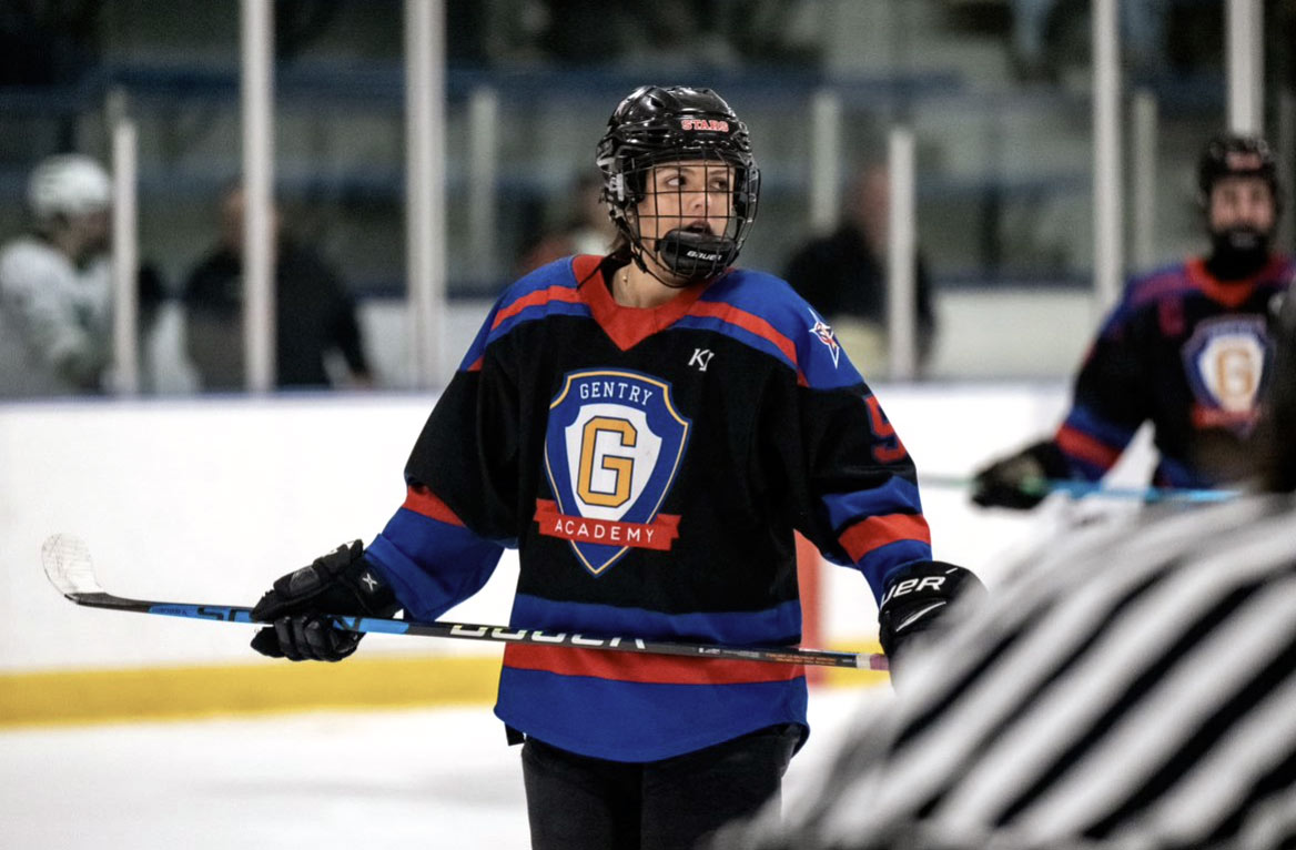 Gentry Academy's Alexa Hanrahan had a hat trick in the Stars' 4-1 state championship victory over Andover.